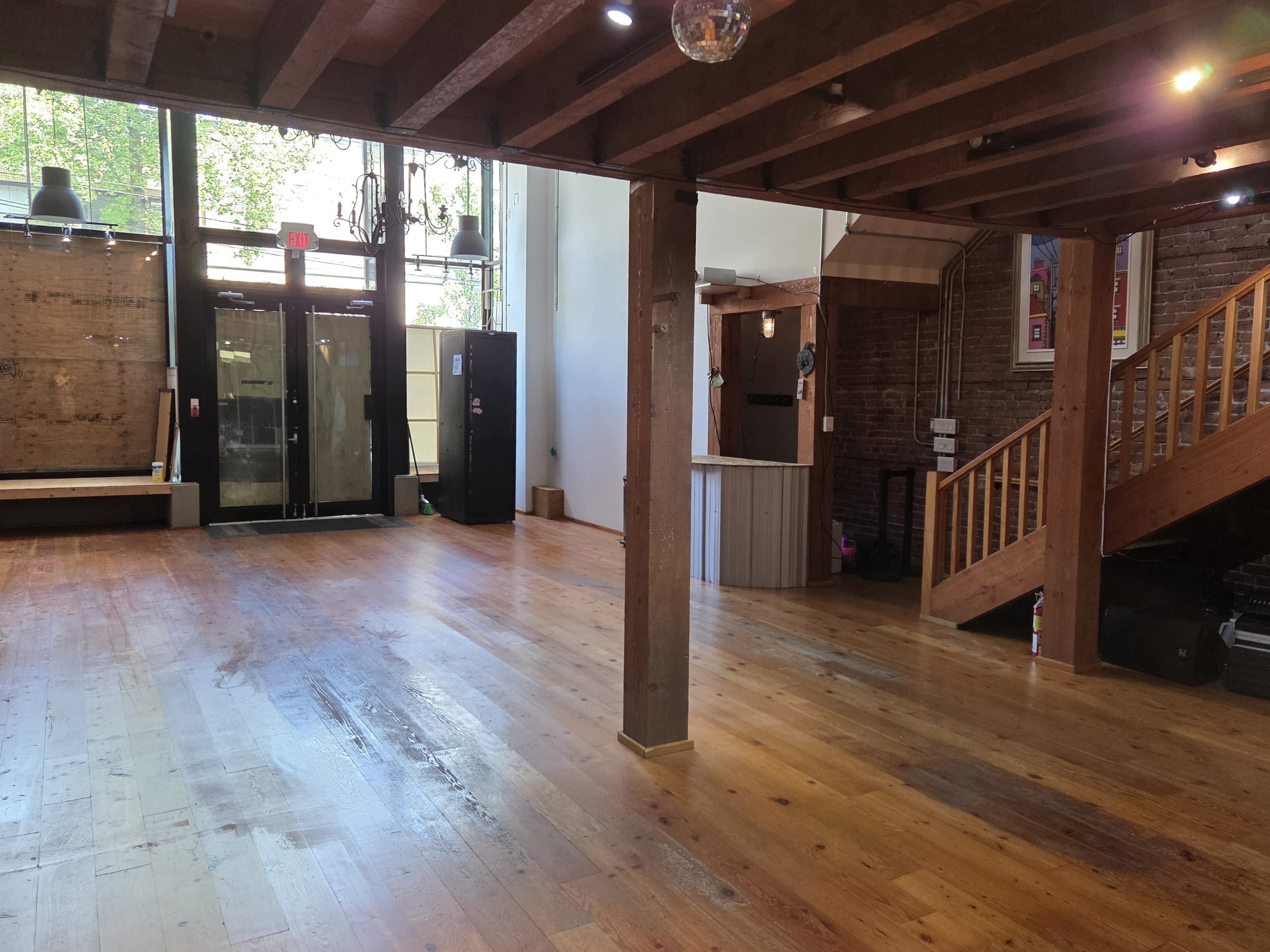 Back view of the DCTRL event space